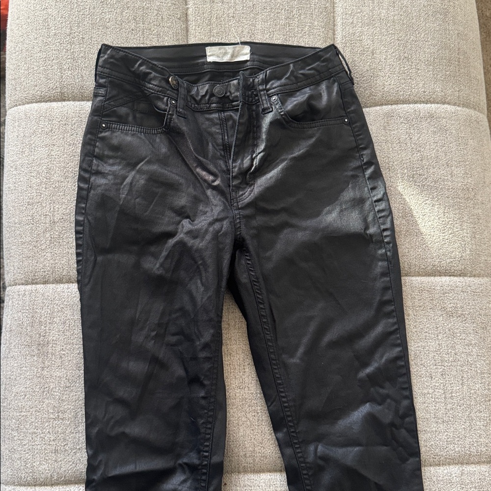 FREE PEOPLE Spellbound Coated Bootcut Jeans